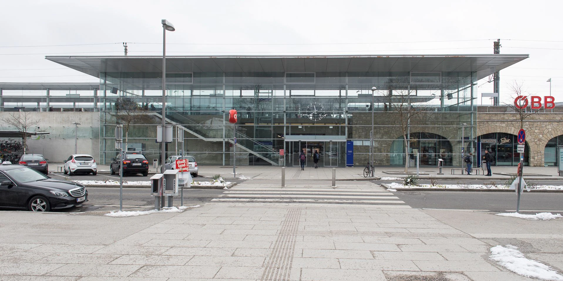 Der Bahnhof in Baden.