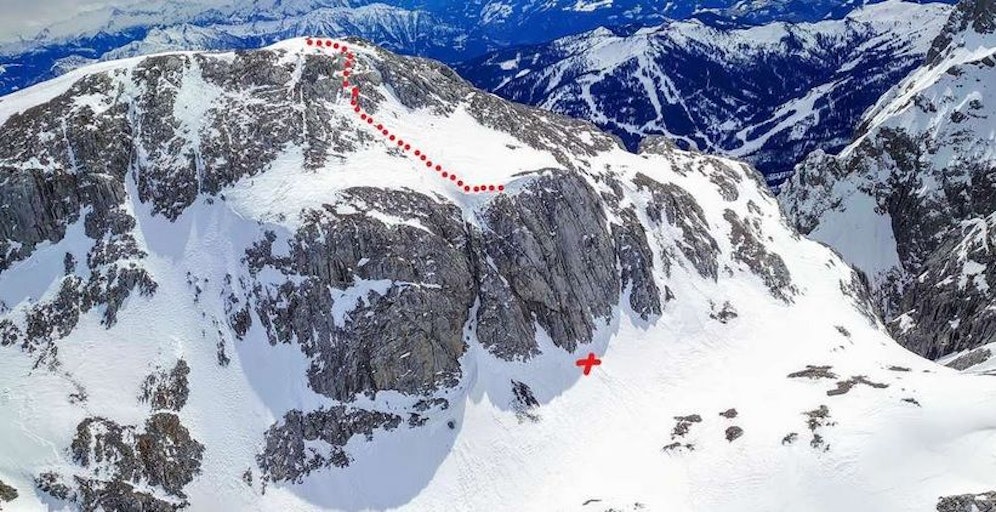 Diese Felswand am Kleinen Bratschenkopf stürzte der 49-jährige Mann hinunter.