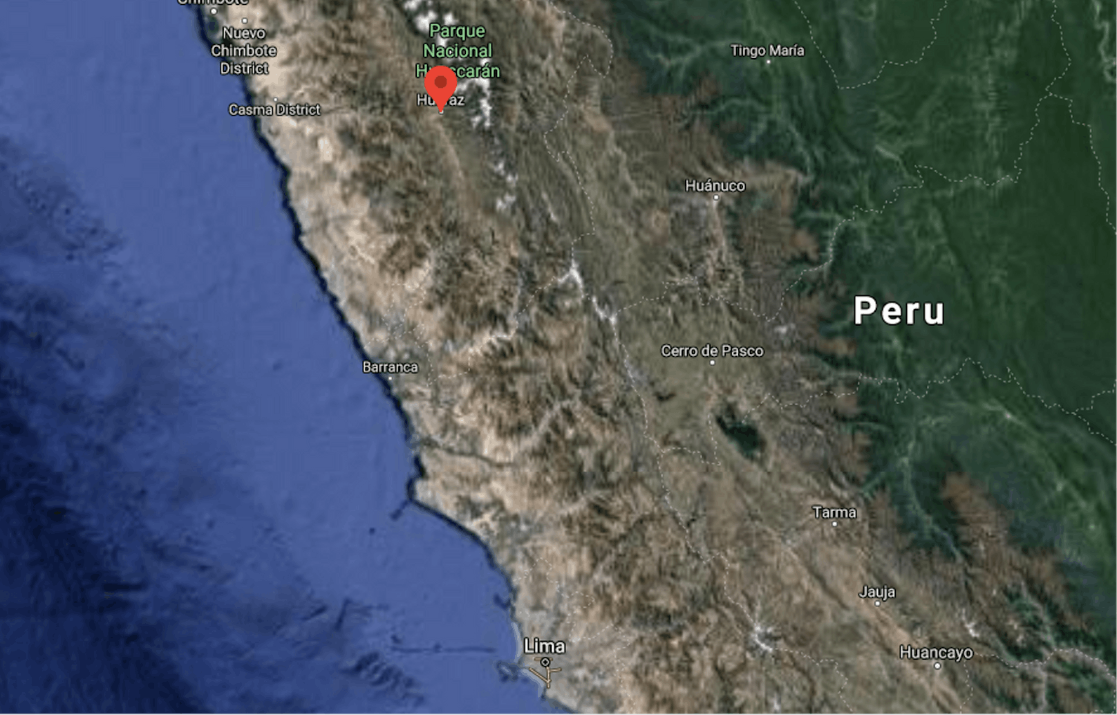 Der Unfall ereignete sich in Huaraz rund 600 Kilometer nördlich von Lima.