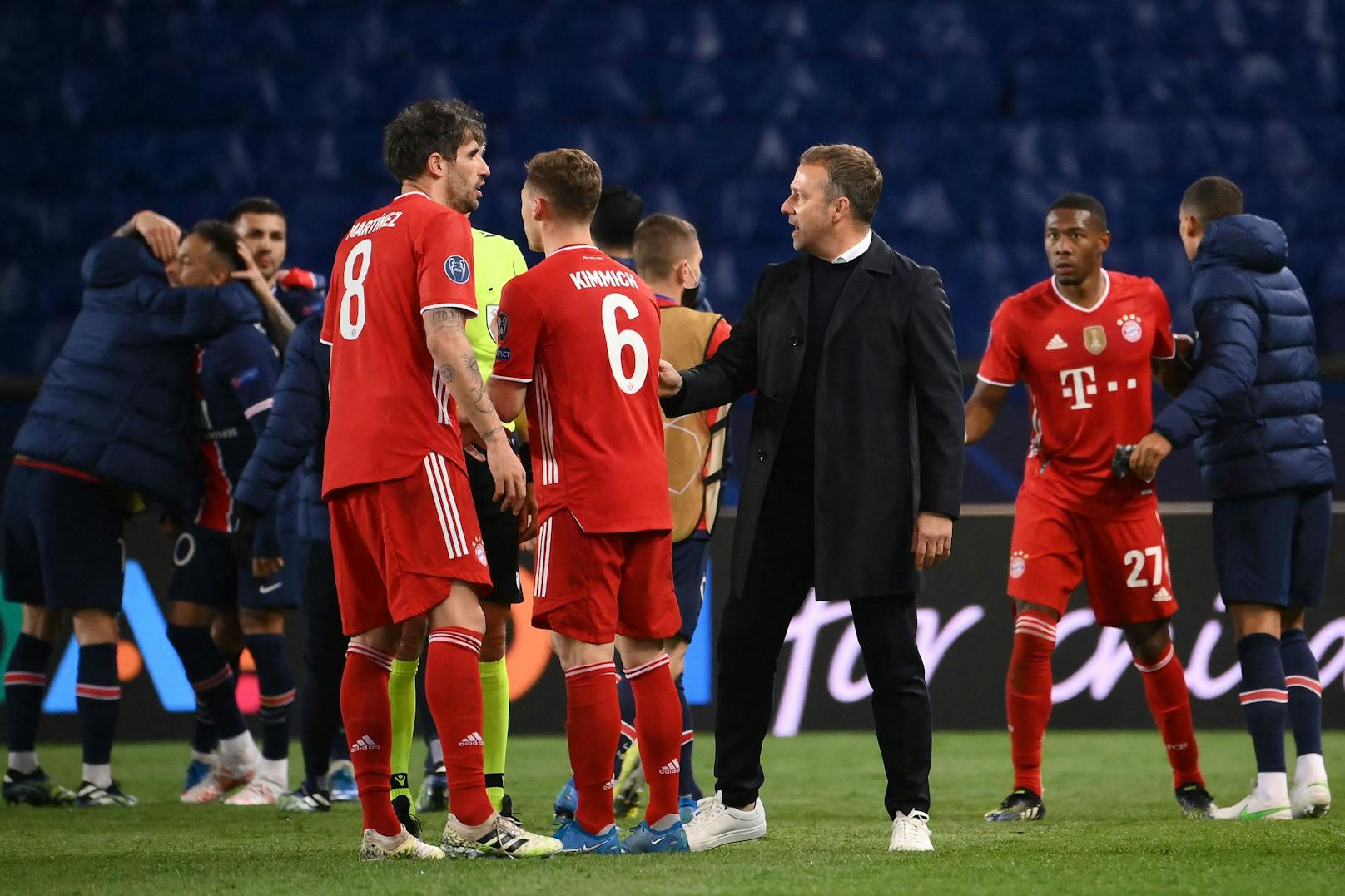 Die Bayern sind nach dem Viertelfinal-Aus enttäuscht. 