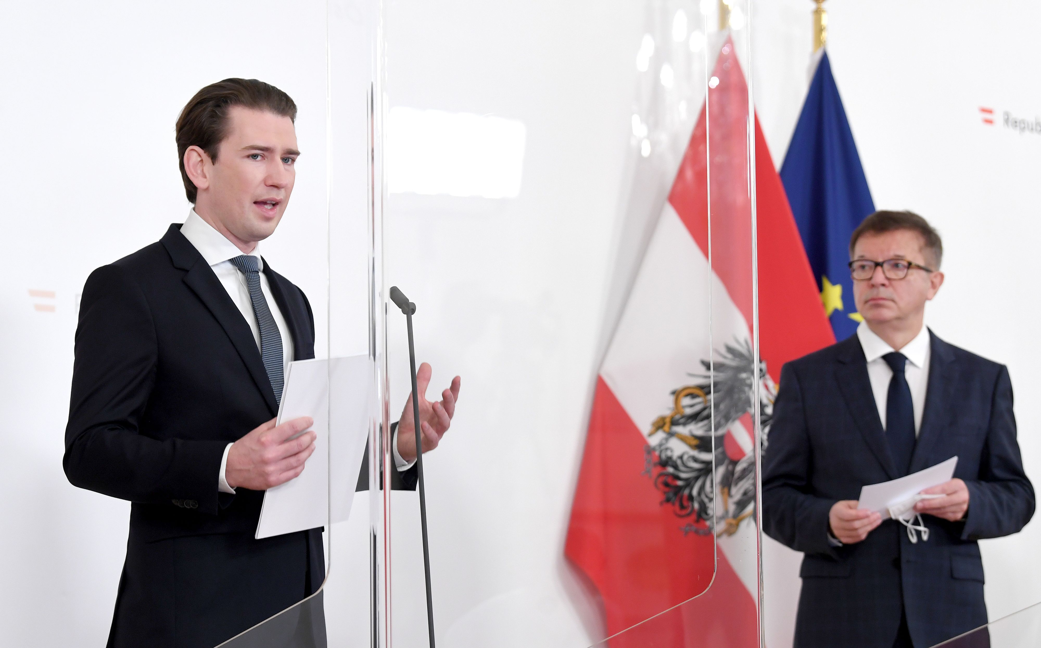 Sebastian Kurz und Rudolf Anschober