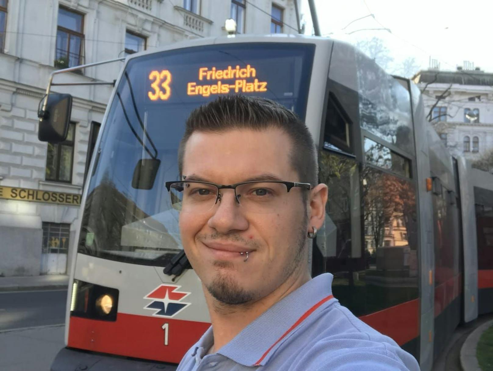 Daniel S. (33) ist seit 2009 Straßenbahn-Lenker. 