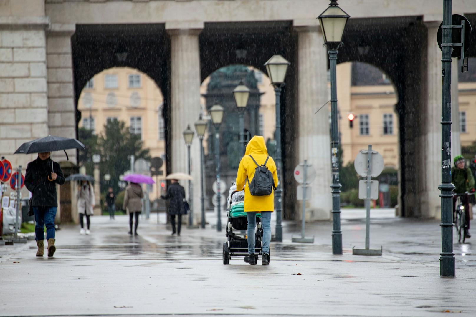 Das Wetter zeigt sich kalt und regnerisch, nicht nur in Wien.