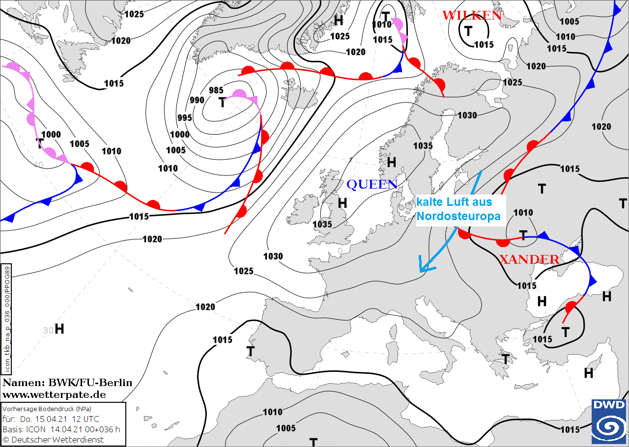 Die Wetterlage ist derzeit festgefahren.