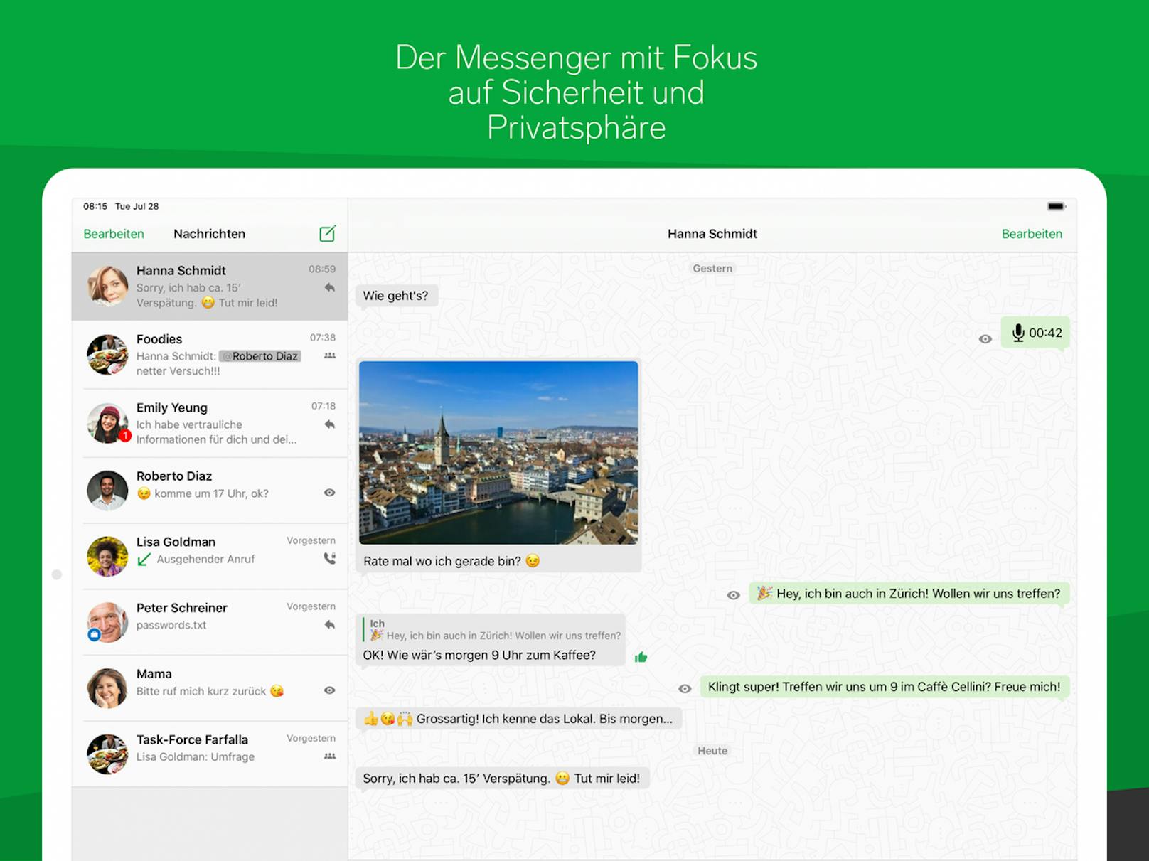 Die Schweizer App, die viele ähnliche Funktionen wie WhatsApp bietet, hat eine Verfünffachung in den Download-Zahlen beobachten können.