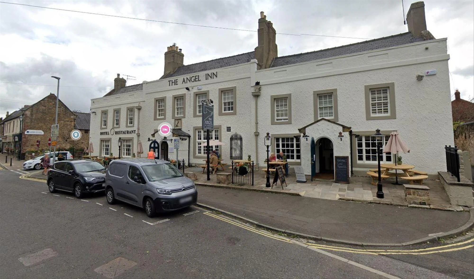 Das Angel Inn in Corbridge: Hier lief David Walters mit seiner Bestellung auf.