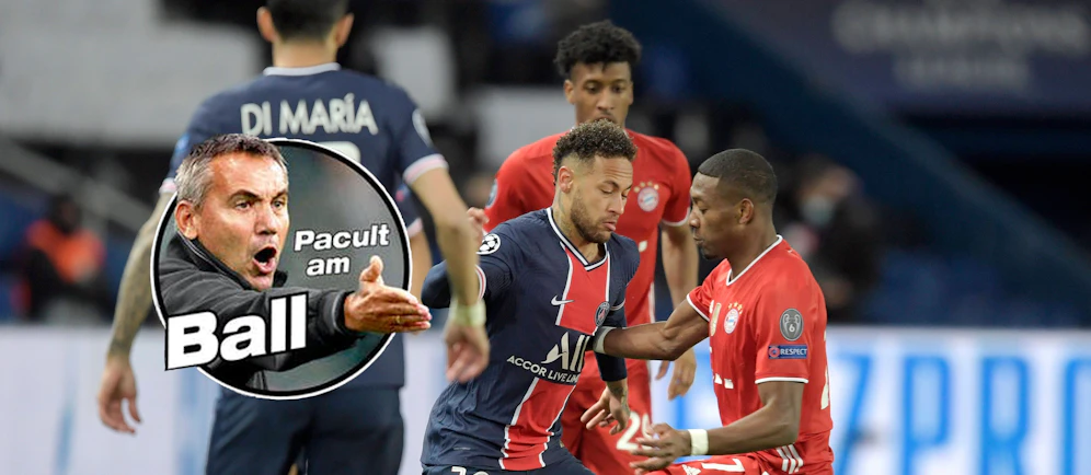 David Alaba im Zweikampf mit Neymar Jr.