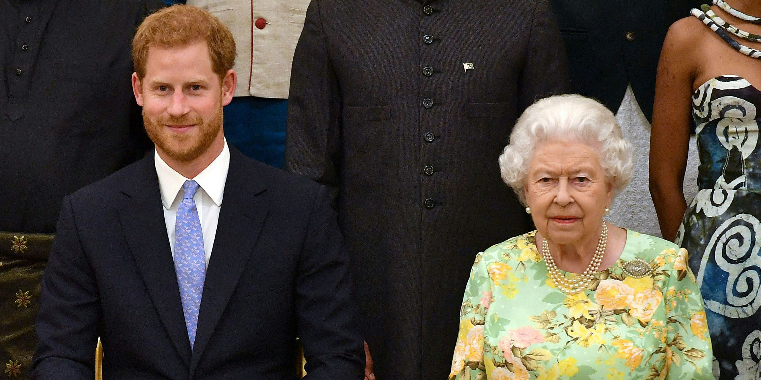 Meghan Markle, Prinz Harry und Queen Elizabeth II.