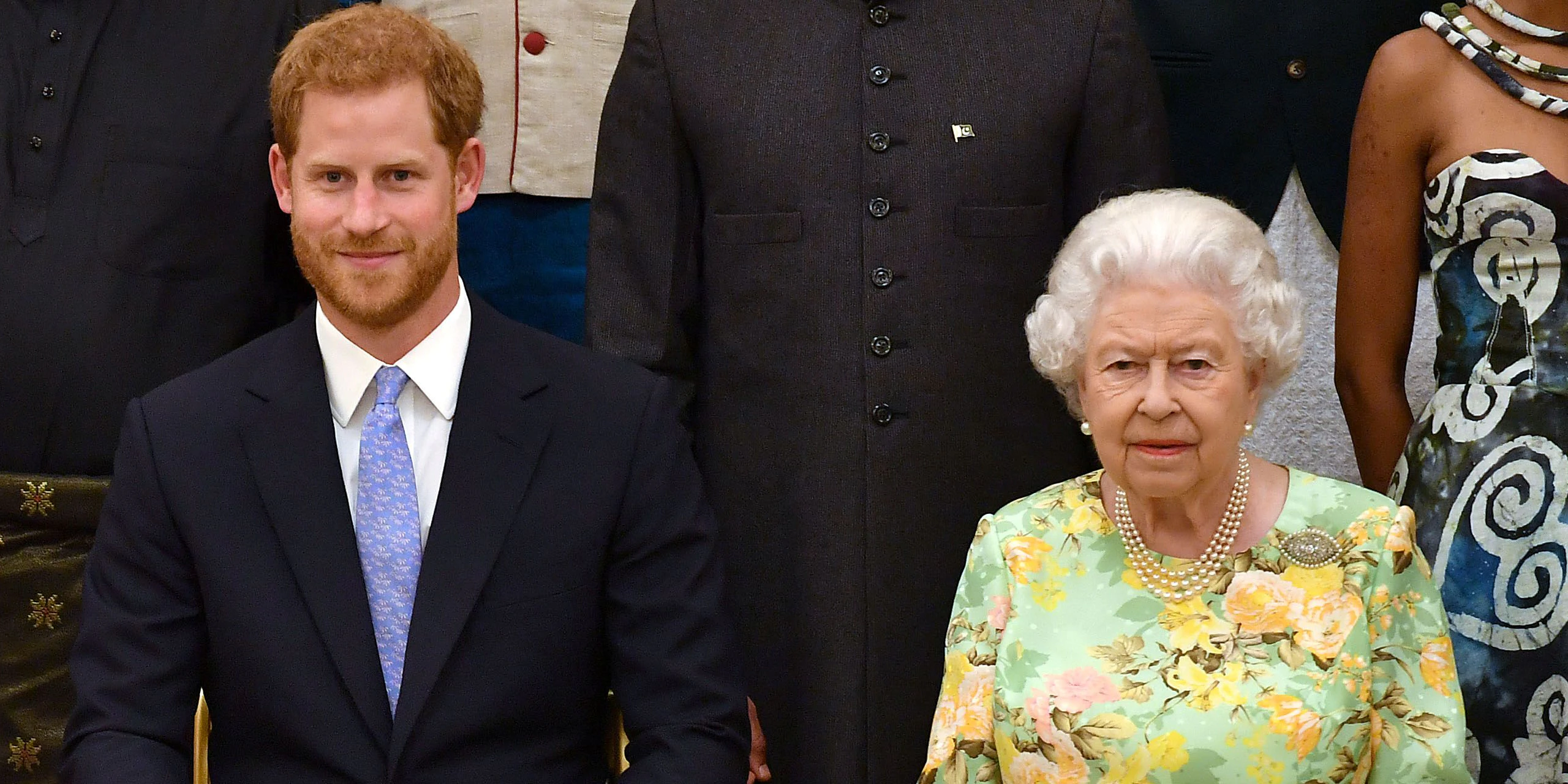 Meghan Markle, Prinz Harry und Queen Elizabeth II.