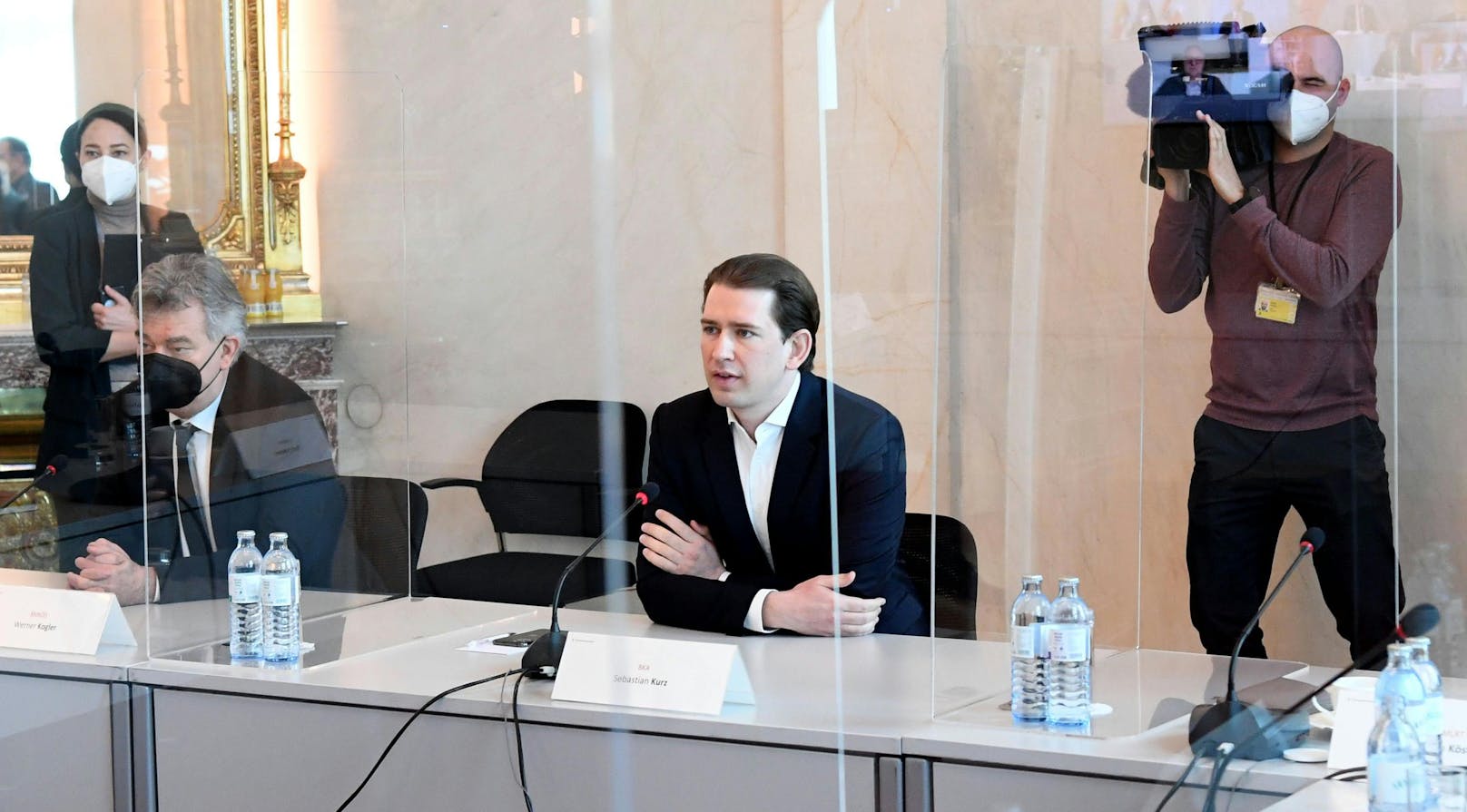 Bundeskanzler Sebastian Kurz während des Öffnungsgipfels am Freitag.