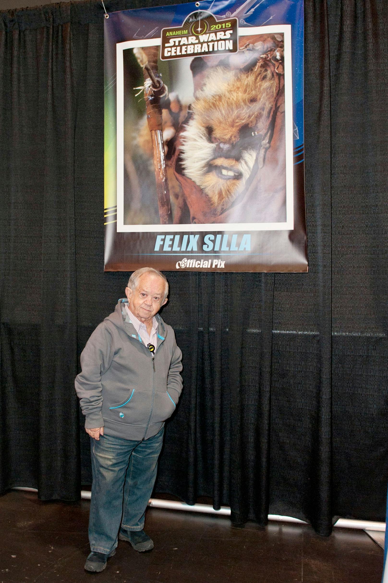 Schauspieler <strong>Felix Silla</strong> bei einer "Star Wars"-Convention 2015. In der "Rückkehr der Jedi" spielte er 1983 einen Ewok.