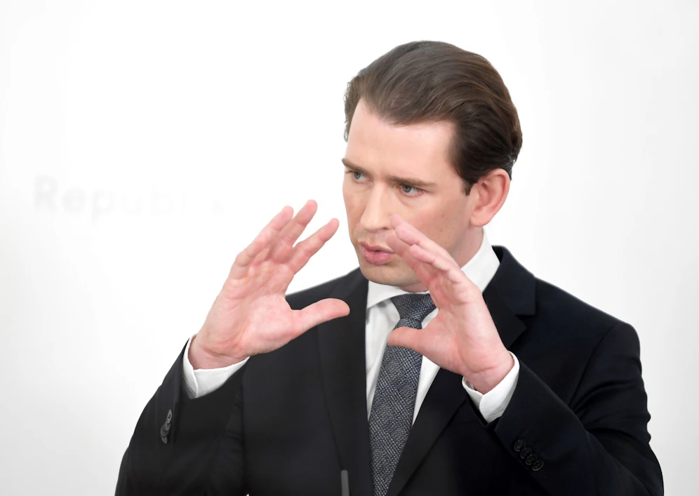 Bundeskanzler Sebastian Kurz (VP) gibt ein Update