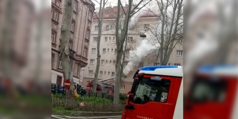 In Wien-Alsergrund brannte es am Sonntag.