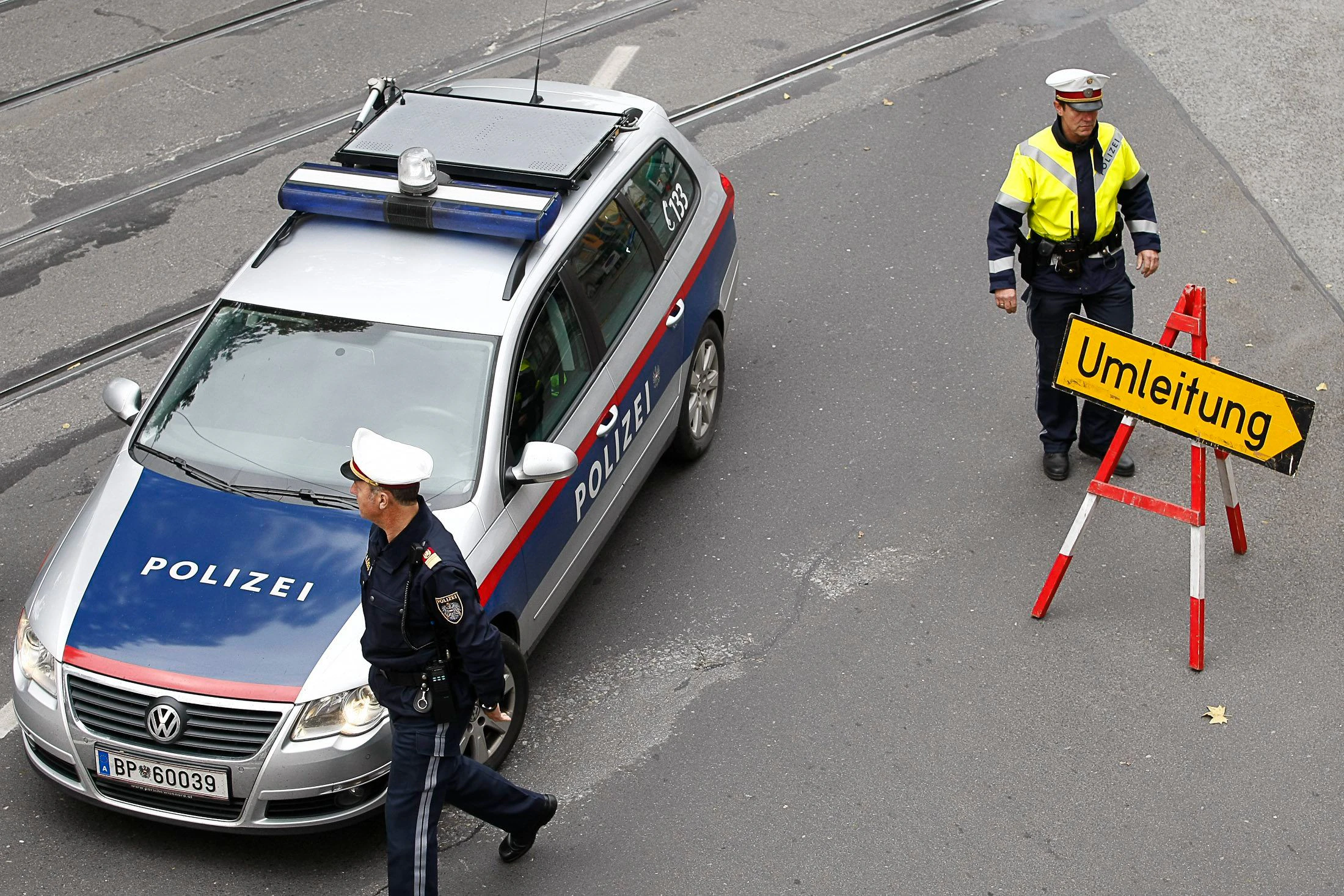Polizeieinsatz, Polizei, Umleitung