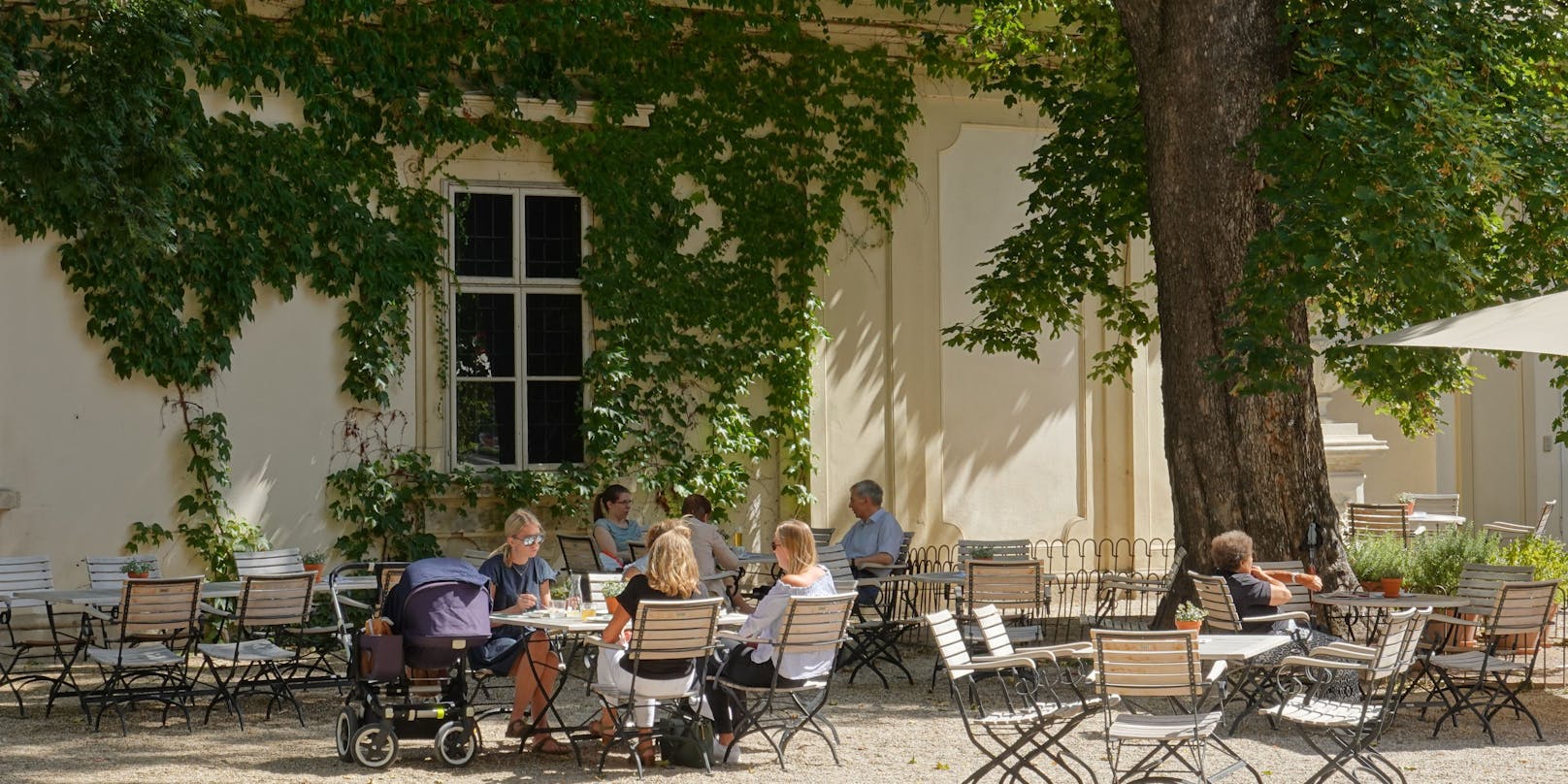 Schanigarten im Palais Liechtenstein in Wien. (Archivfoto)