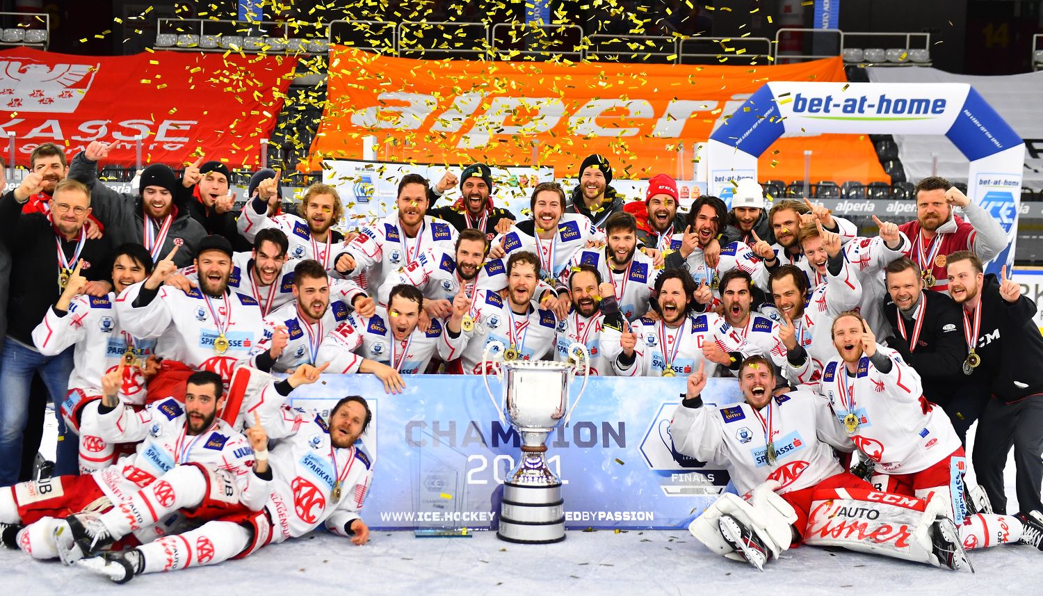Der KAC gewinnt die ICE Hockey Liga. 