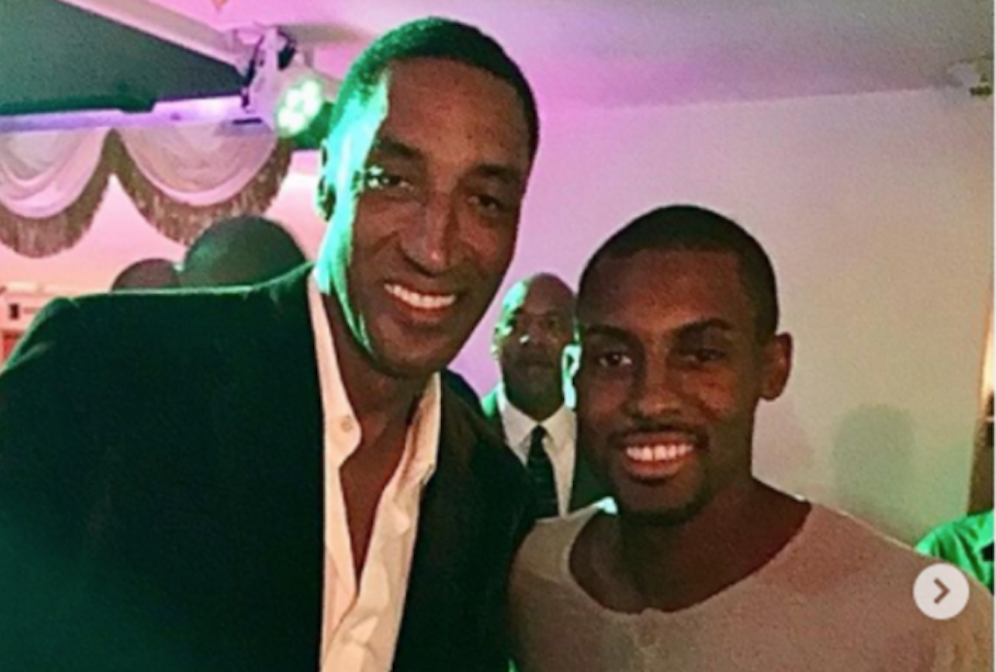 Scottie Pippen mit seinem Sohn Antron.