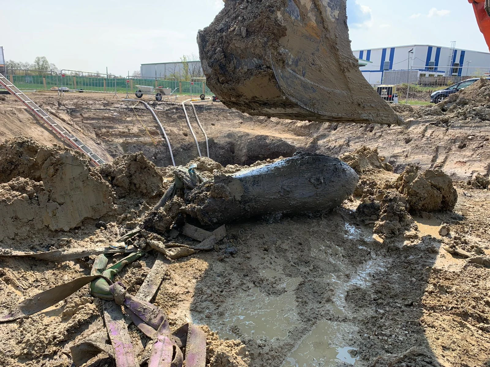 Die 250 Kilogramm schwere Fliegerbombe wurde bei Bauarbeiten entdeckt. 