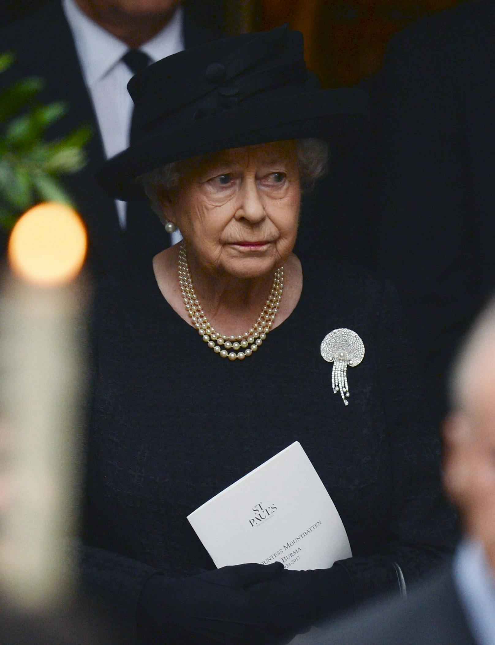 Ganz in schwarz: Queen Elizabeth II. bei der Beerdigung von Prinz Philip.