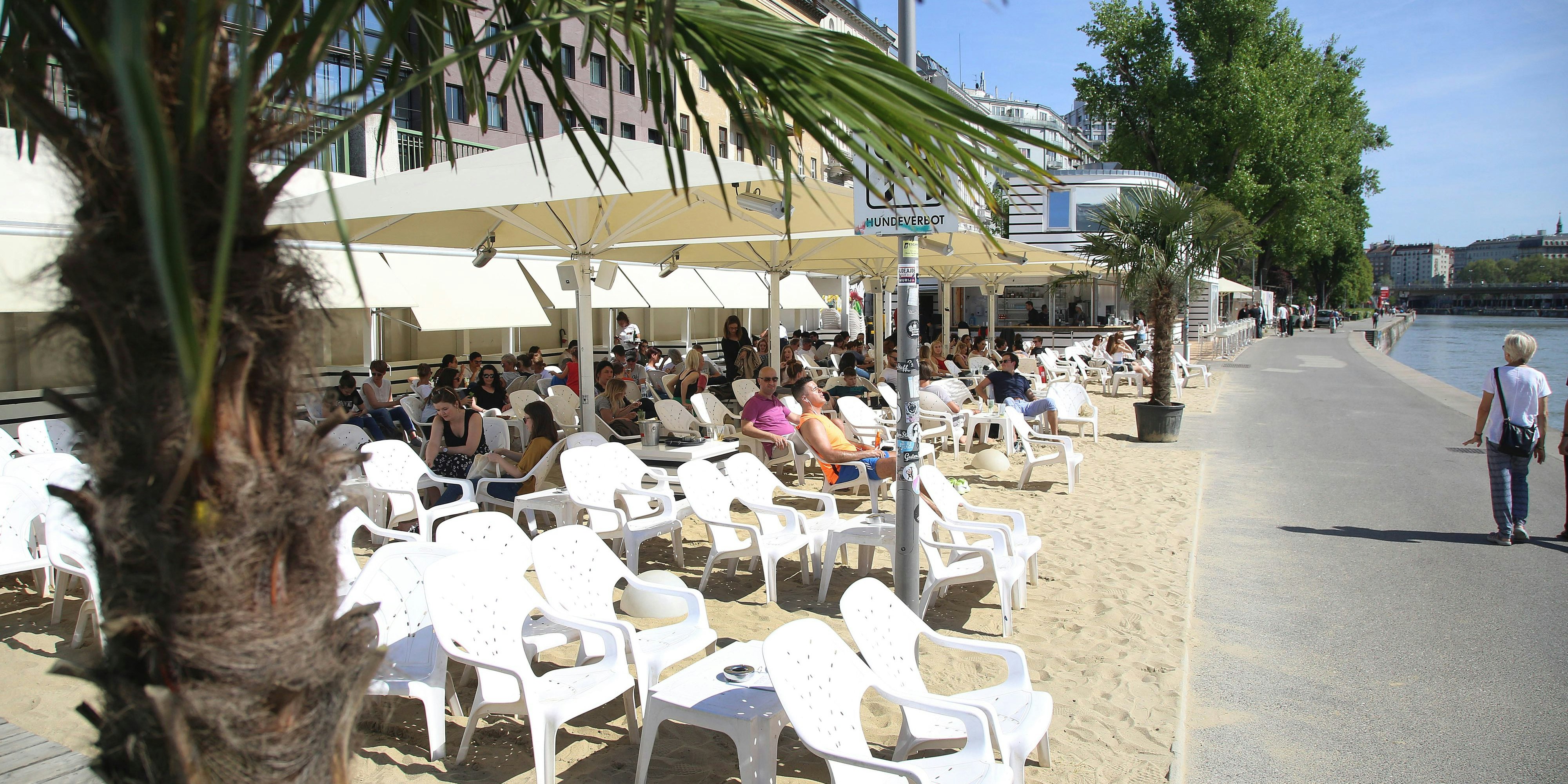 Das Tel Aviv Beach am Donaukanal in Wien (Archivfoto aus 2019)