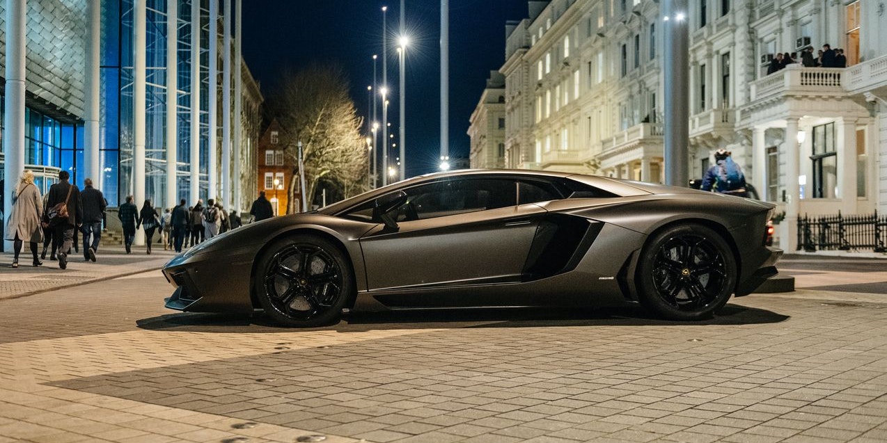 Die Polizei verfolgte einen Lamborghini Aventador.