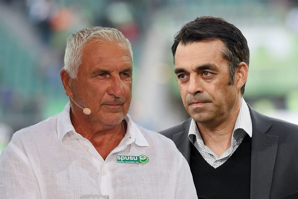 Hans Krankl (l.) ist noch kein Freund von Robin Dutt.