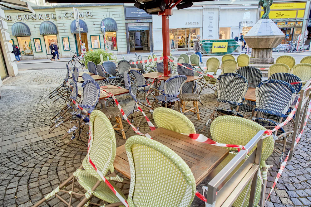 Derzeit ist noch harter Lockdown in Wien, Mitte Mai soll die Gastronomie öffnen dürfen.