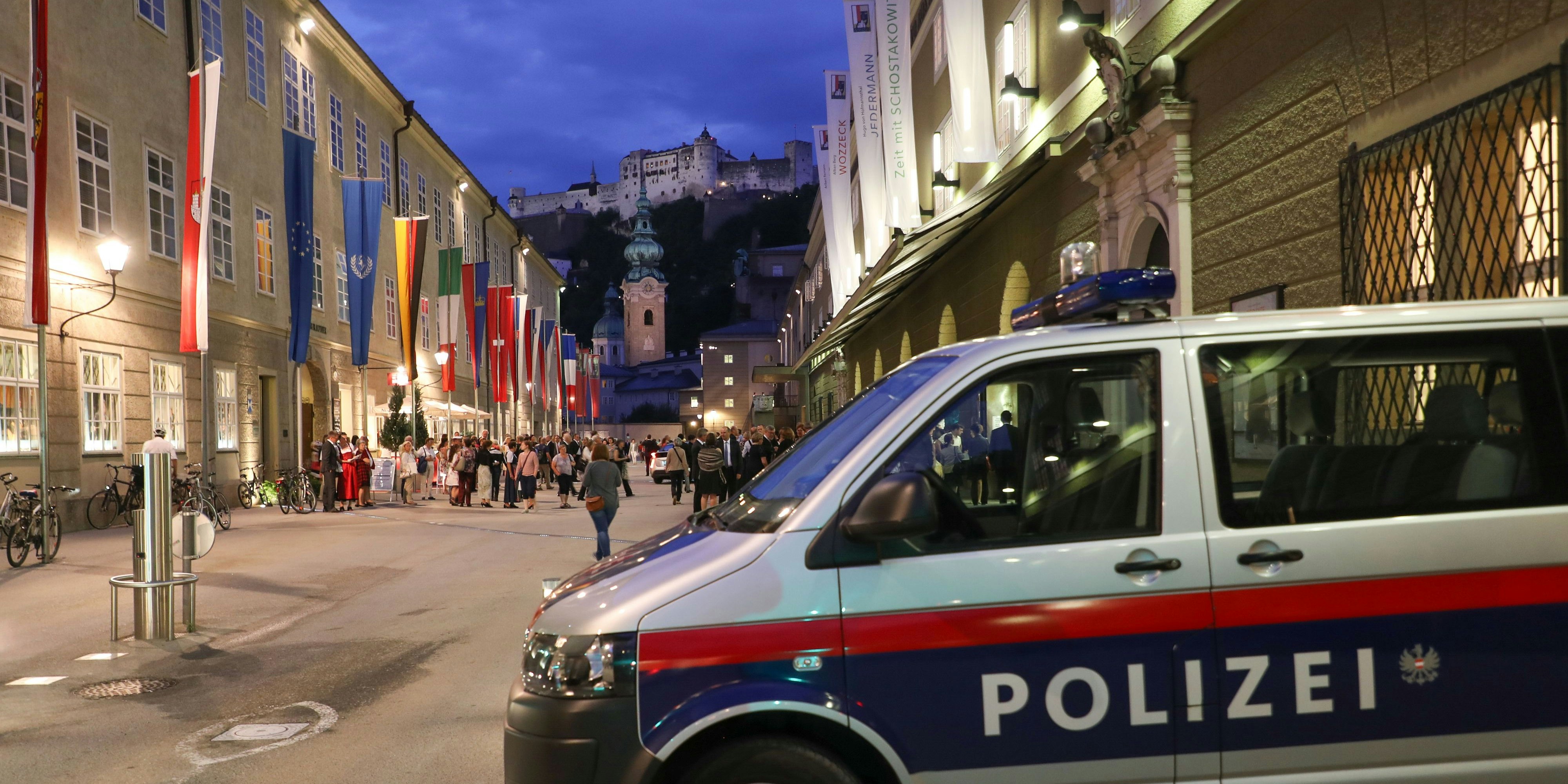 Salzburg, Polizeieinsatz