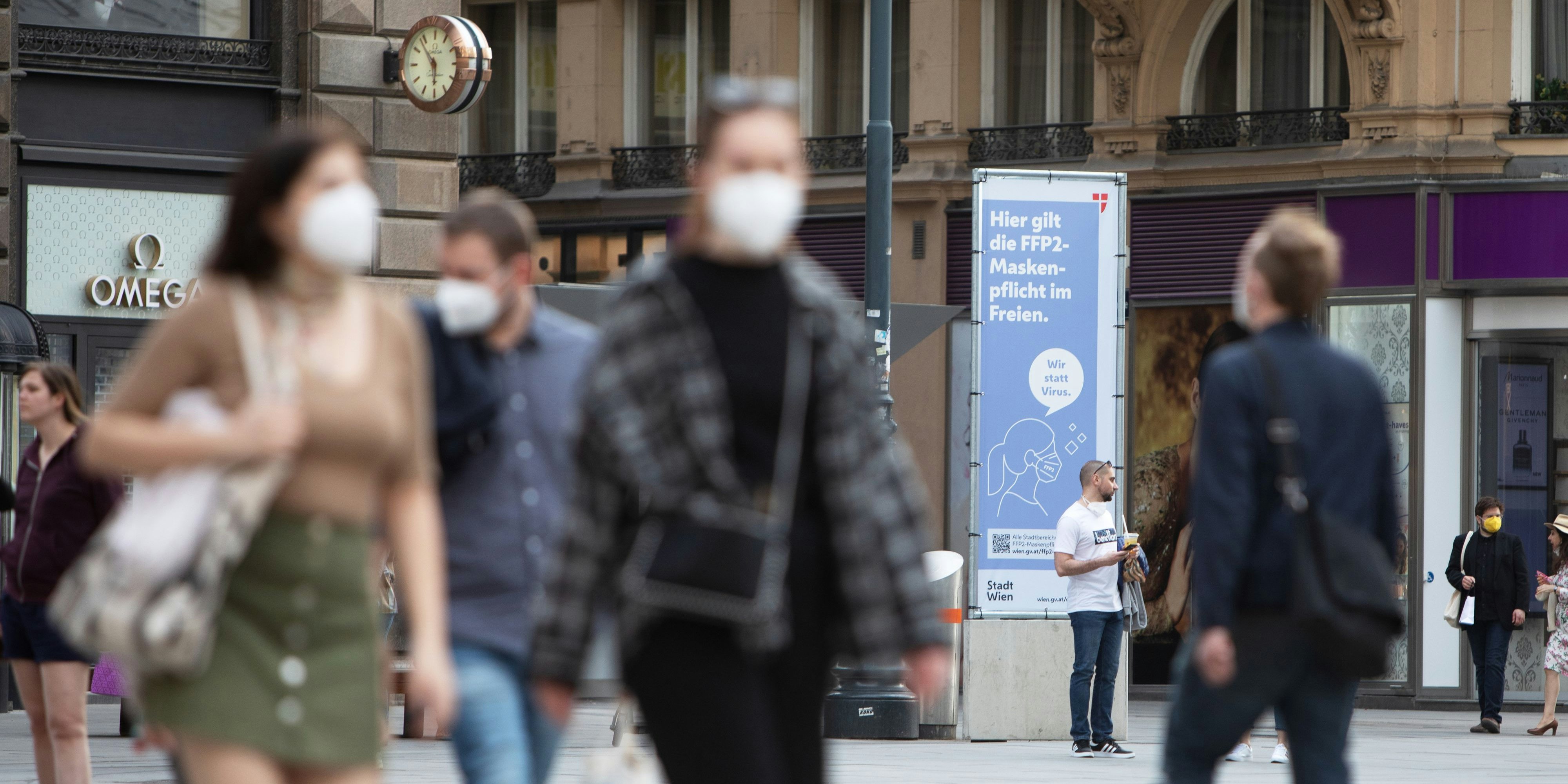 Menschenmenge, Corona, Wien