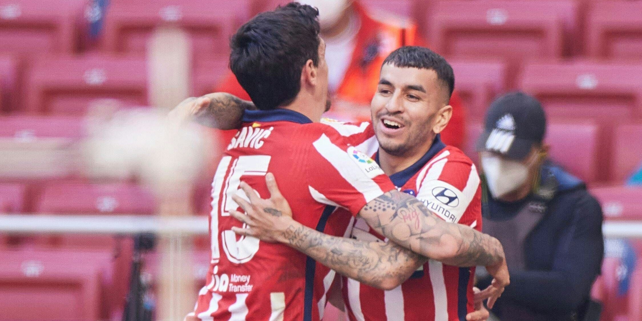 Angel Correa bejubelt seinen Treffer.