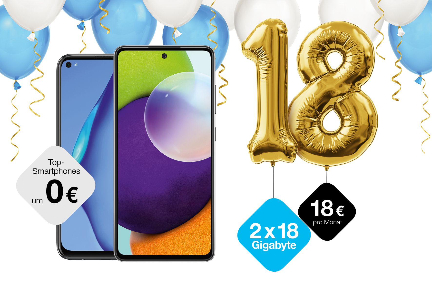 Drei feiert 18. Geburtstag mit limitiertem "Birthday 18"-Tarif.