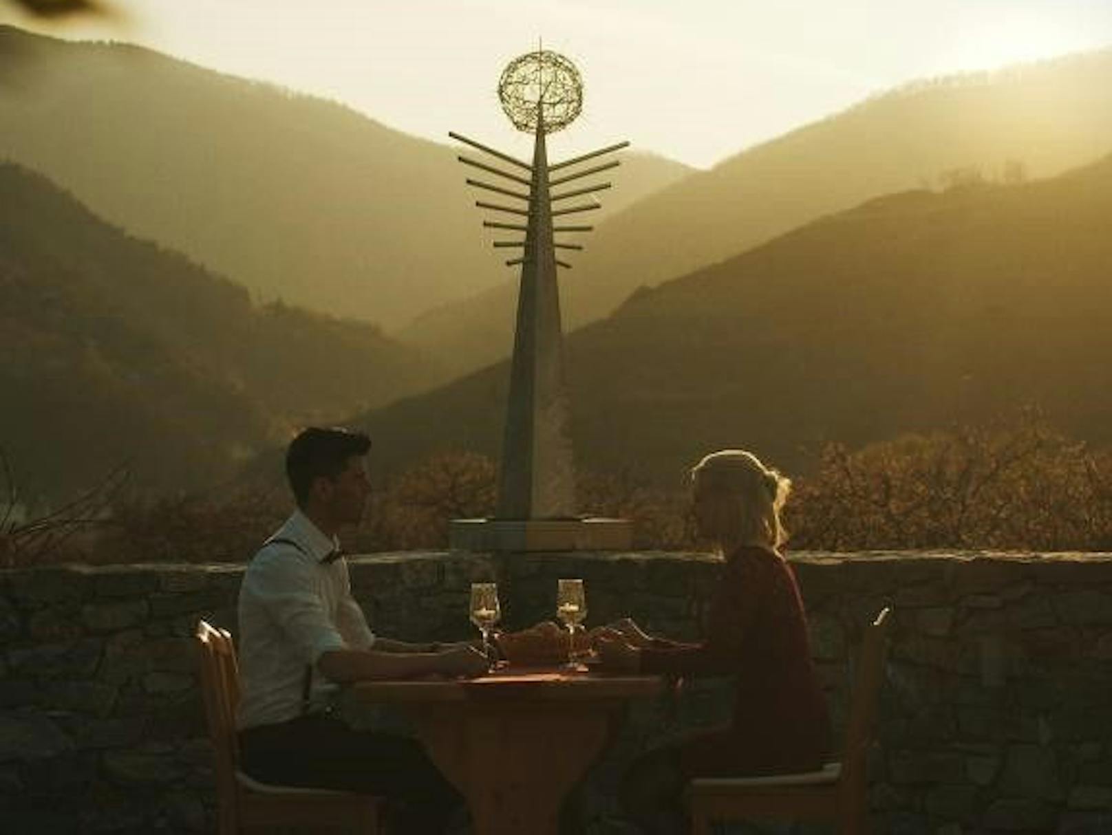 Romantisches Dinner in der Wachau.