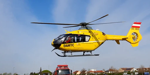 Der Christophorus-Hubschrauber im Einsatz.