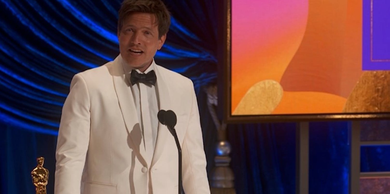 Thomas Vinterberg brach bei den Oscars in Tränen aus.
