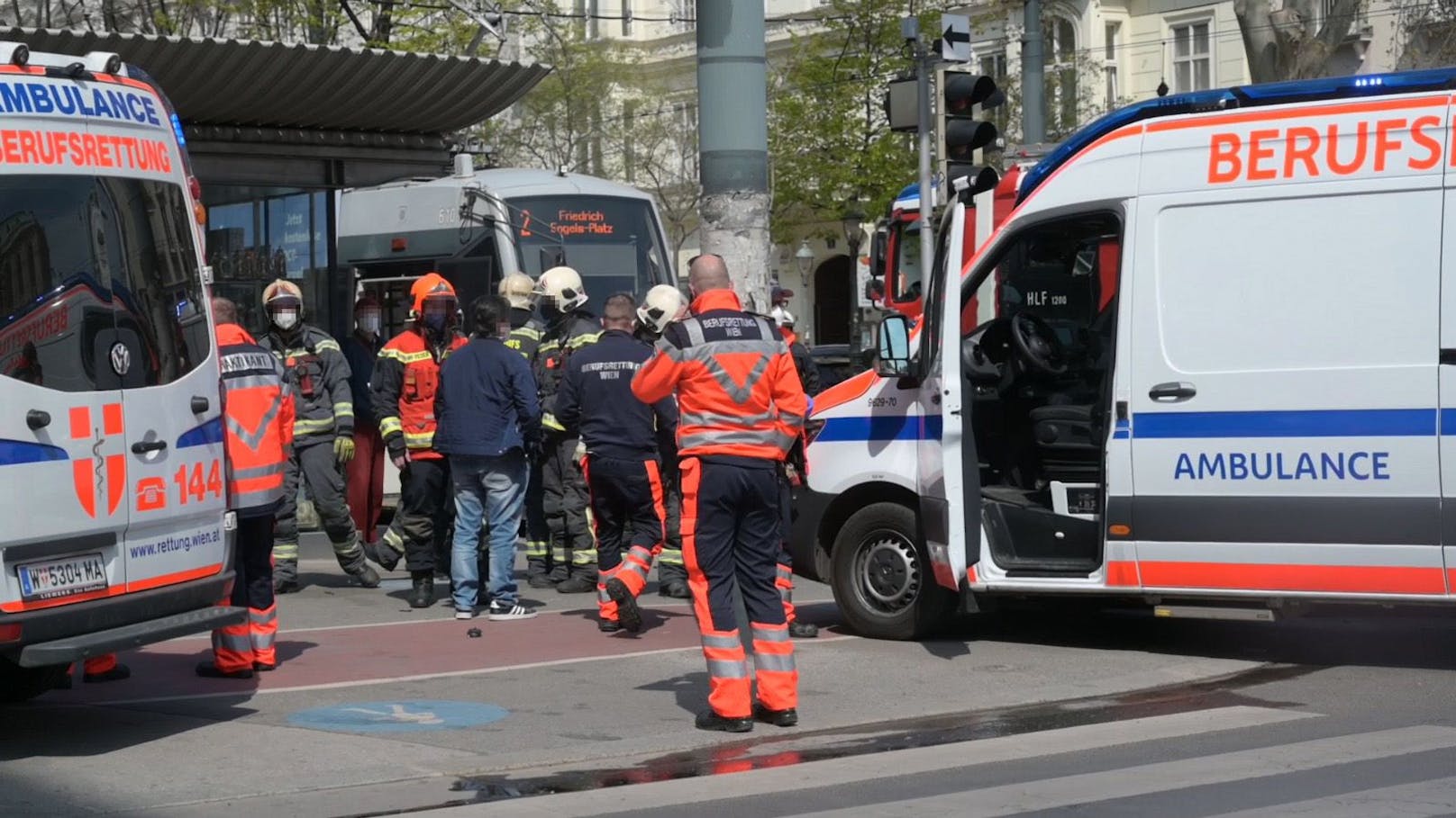 In Wien kam es am Montag zu einem Verkehrsunfall.