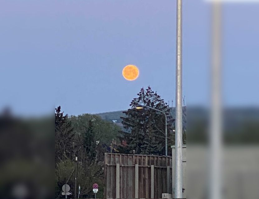 Der Supermond war heute zu sehen.
