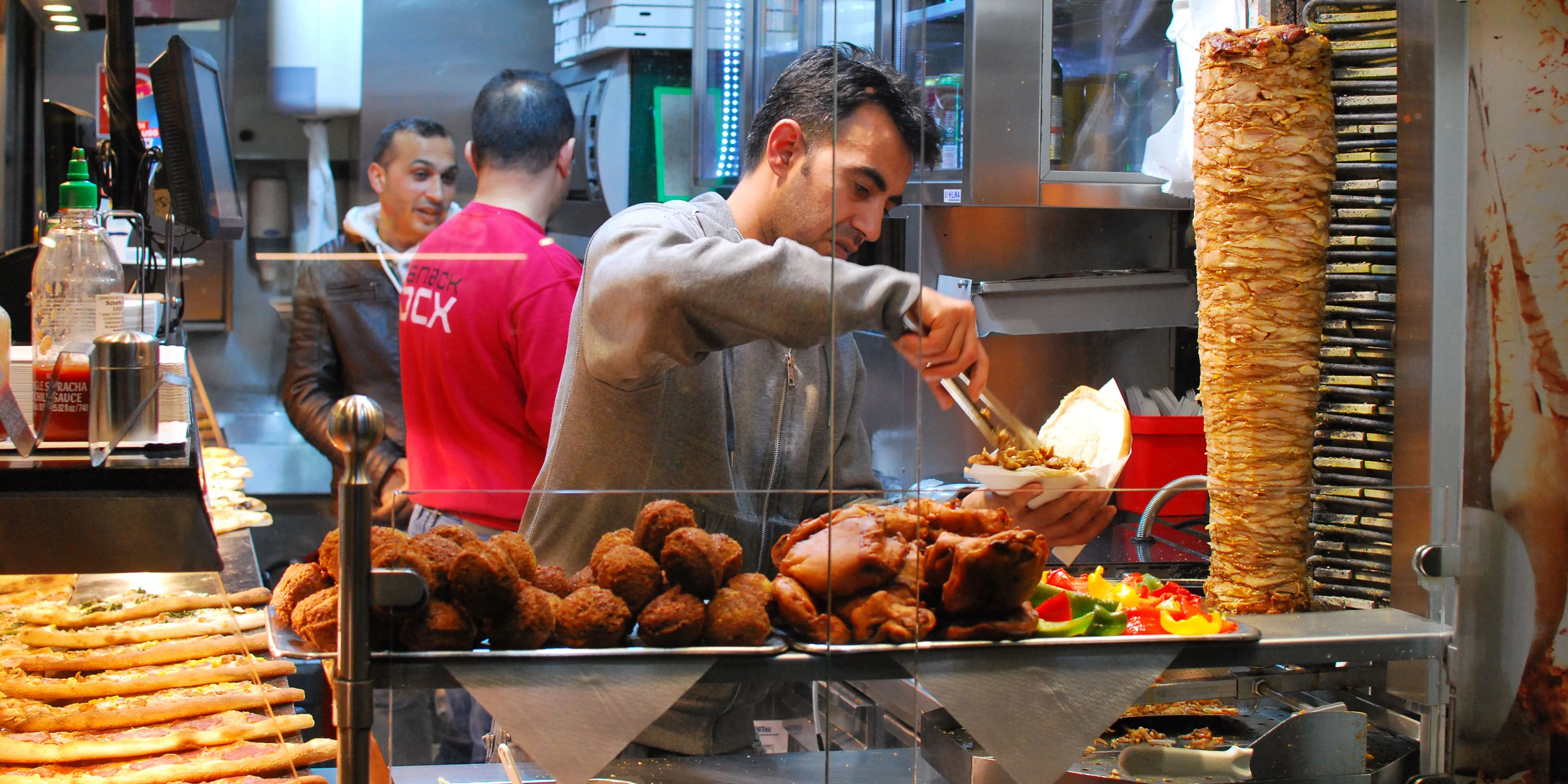 Ein Kebab-Stand in Wien.