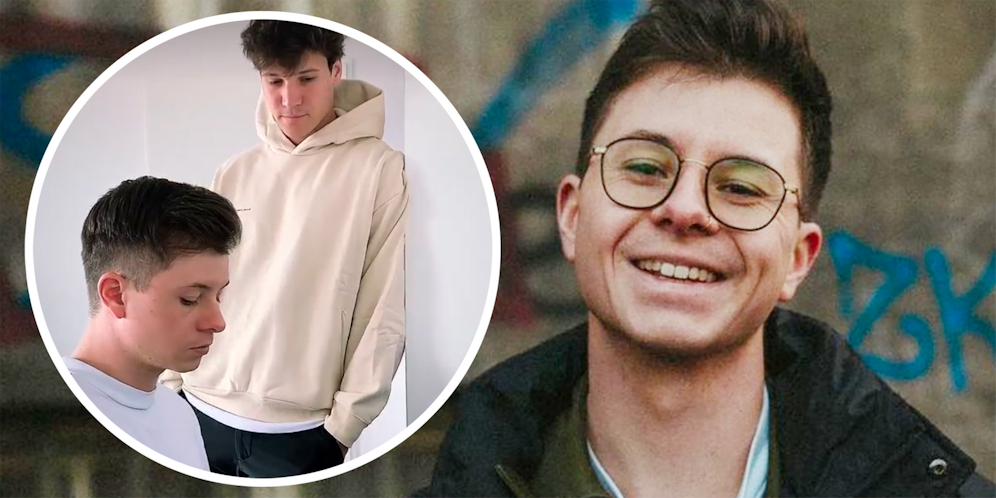 Fabian Wegerer mit seinem Mitbewohner und Labelchef Wincent Weiss