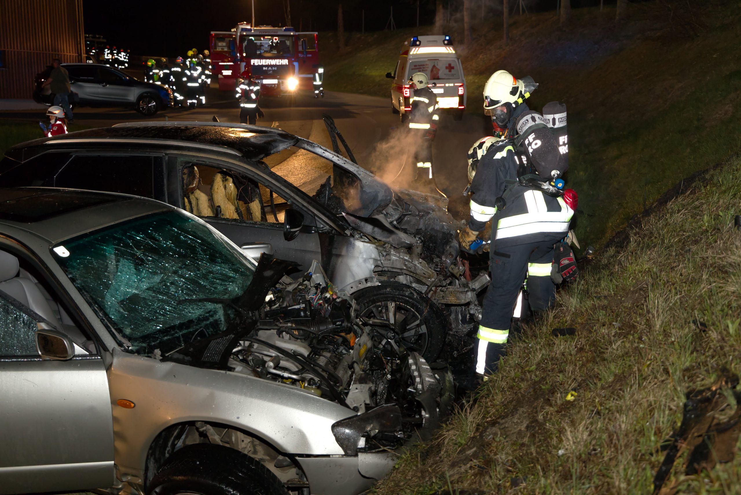 Tödlicher Unfall in Oepping am 26. April 2021: Bilder der Unfallstelle