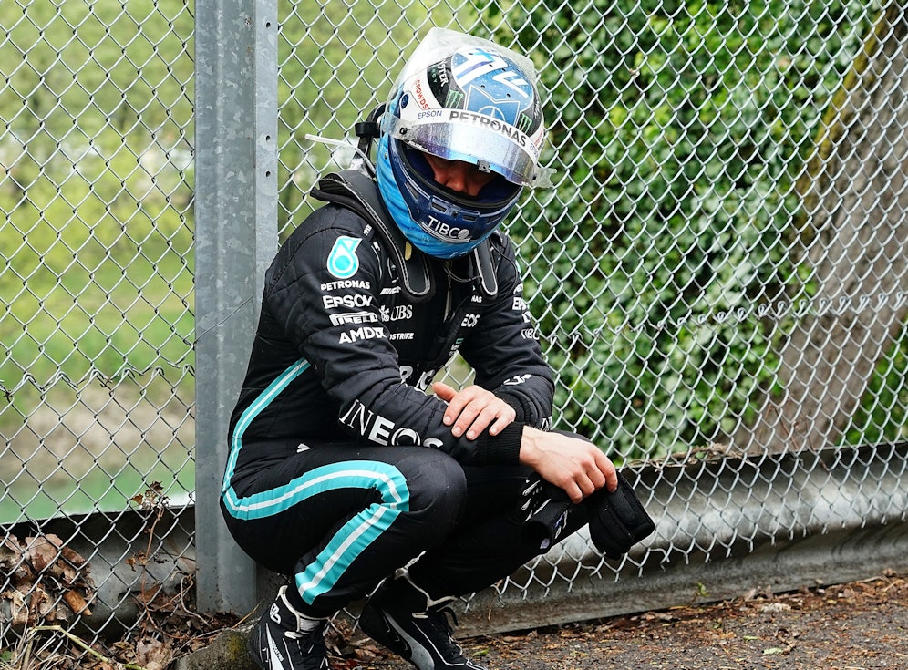 Valtteri Bottas nach seinem Ausfall in Imola.