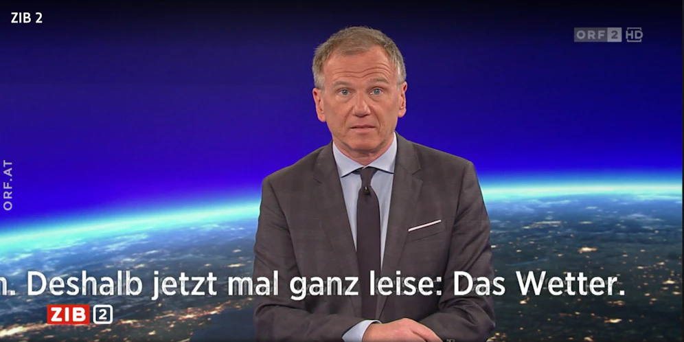 Armin Wolf in der ZiB 2 am Mittwoch