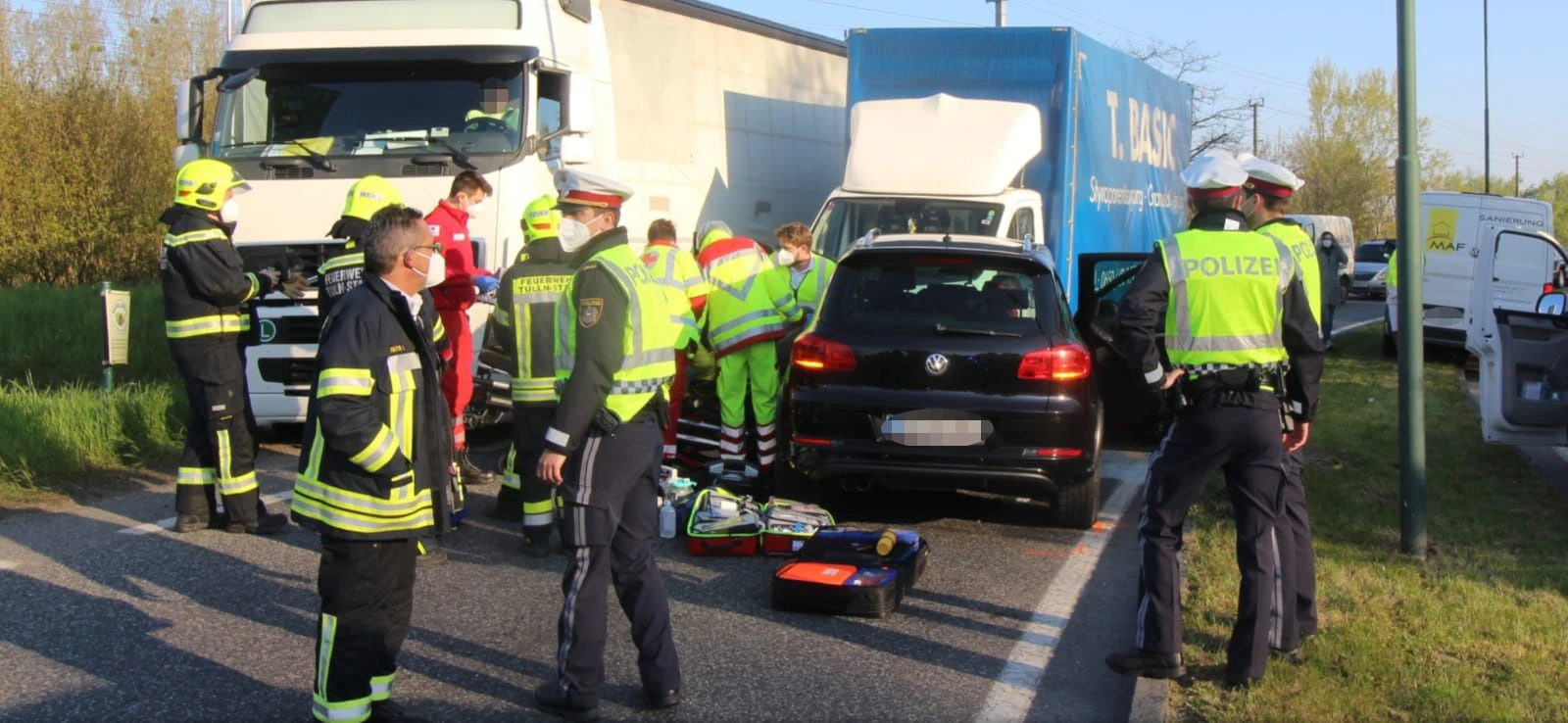 Crash in Tulln (NÖ)