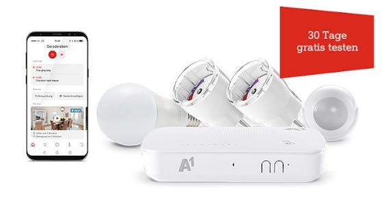 A1 Smart Home: 30 Tage gratis testen und von neuem Abo-Modell und Starterpaketen profitieren.