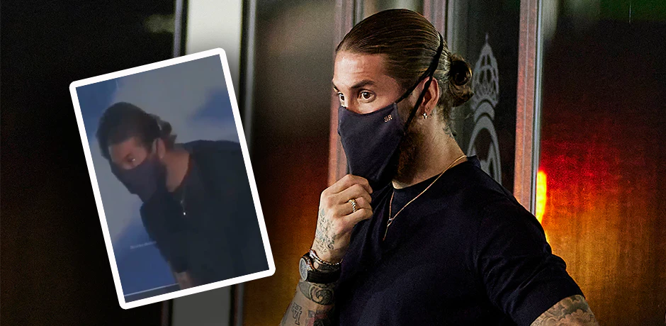 Sergio Ramos zeigt, wie man einen Kopfball spielt. 