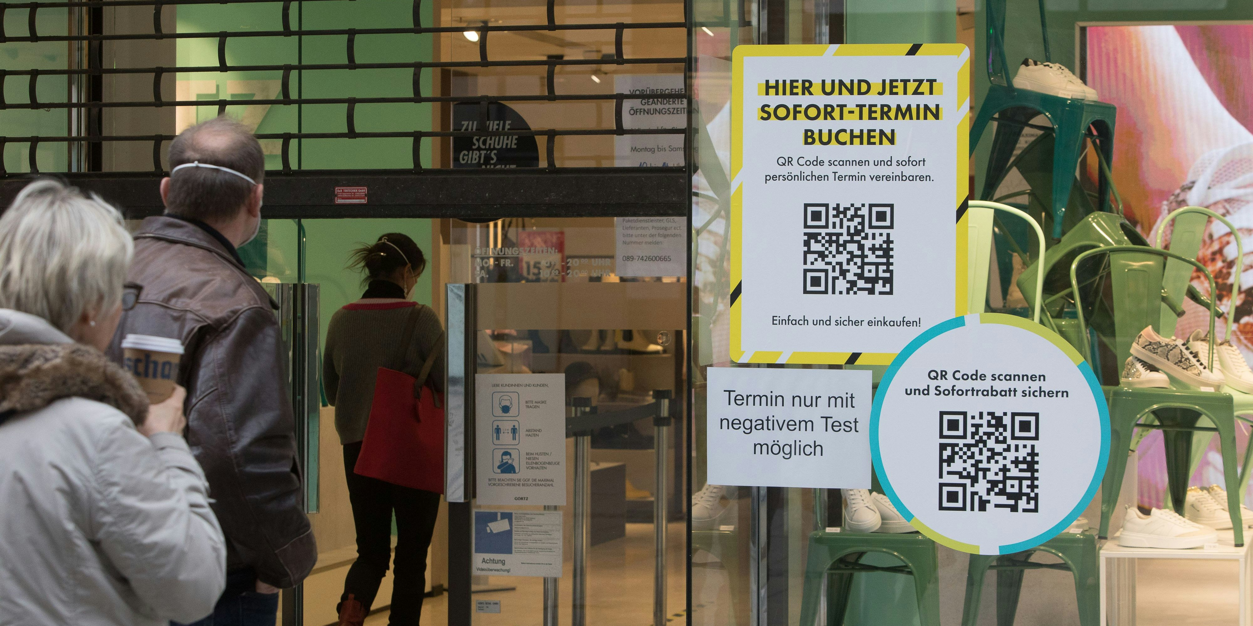 Corona, Coronatest, Shopping, Freitesten, Eintrittstests