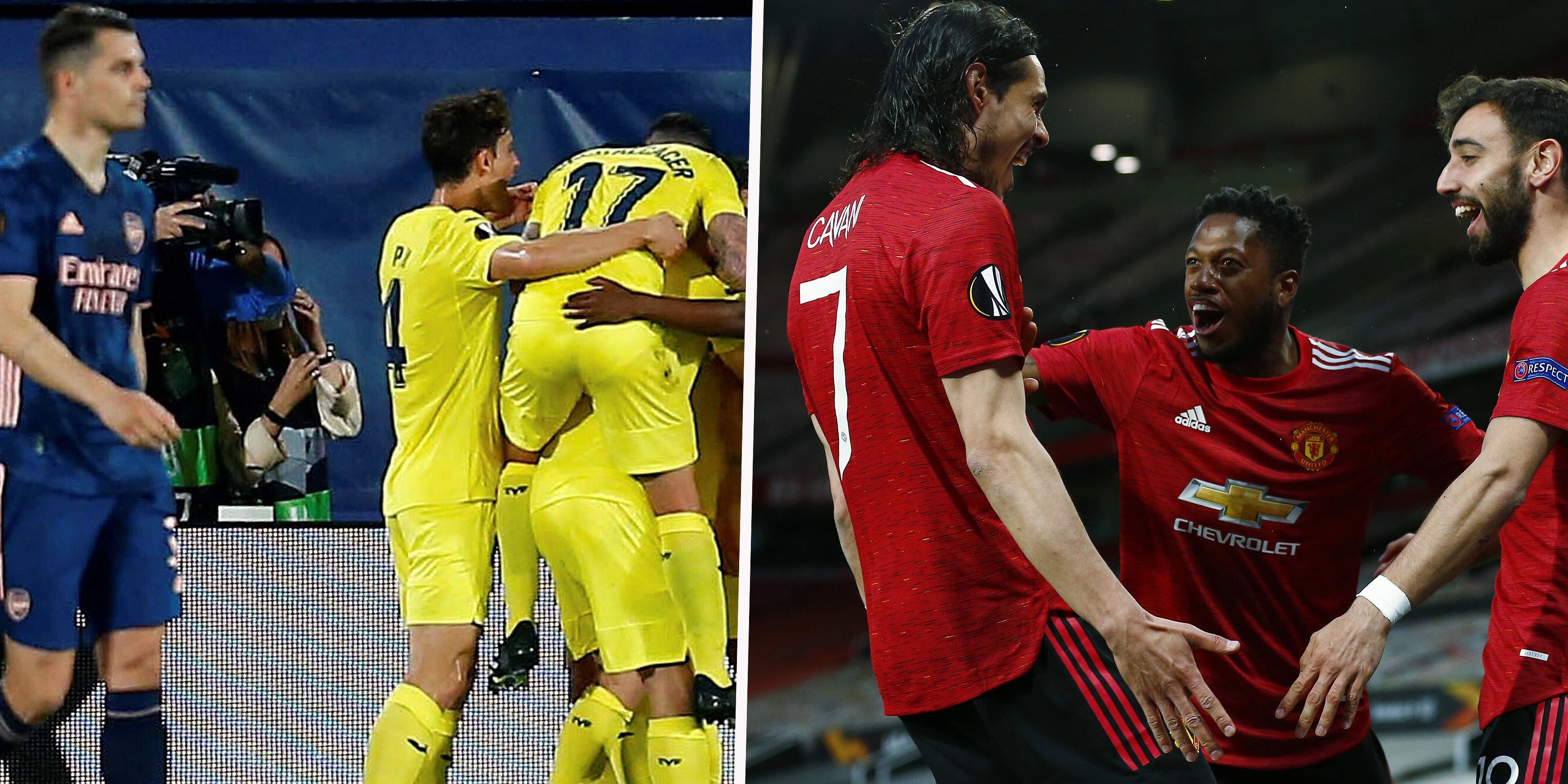 Arsenal müht sich gegen Villarreal. United feiert gegen die Roma ein Schützenfest.