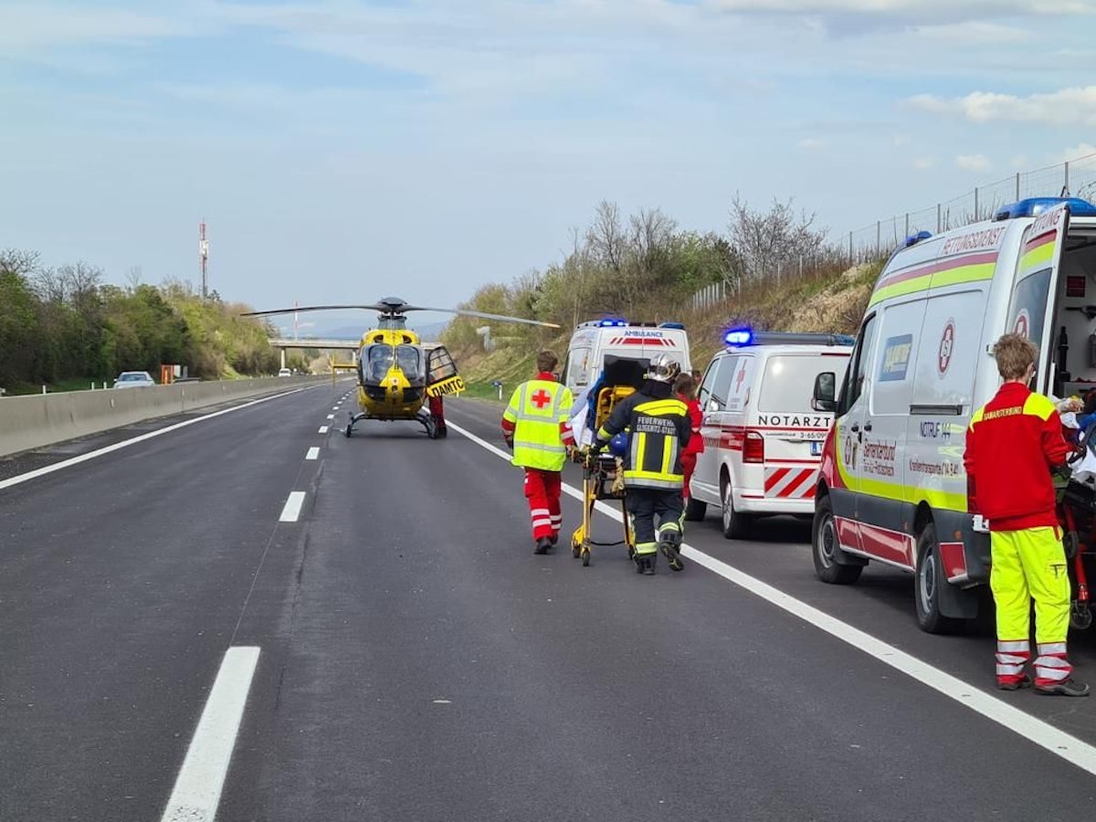 Schwerer Unfall auf der Semmering-Schnellstraße