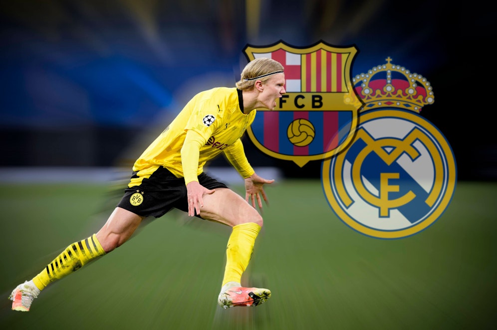Die spanischen Top-Klubs rittern um Erling Haaland.