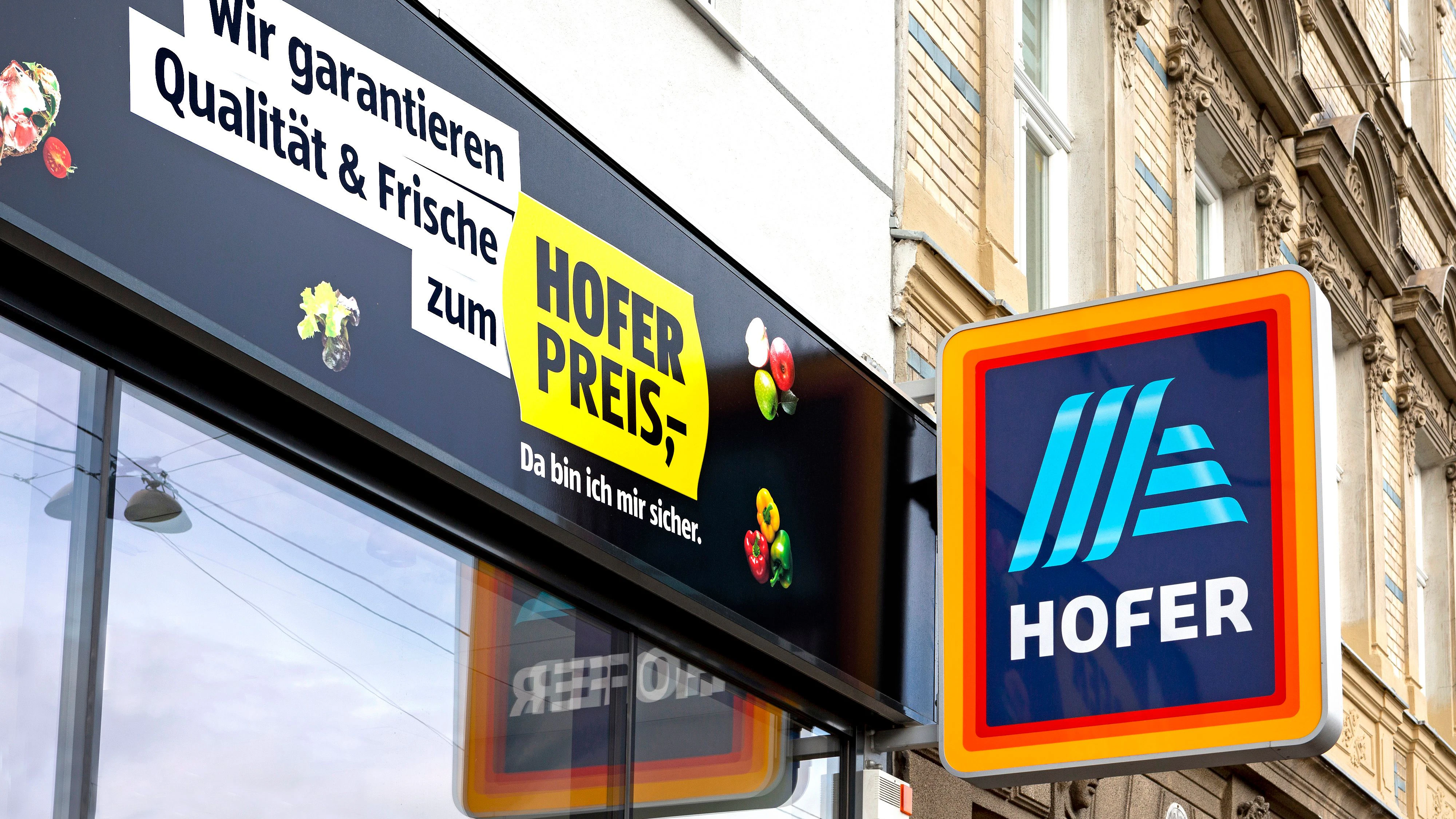 Eine Hofer-Filiale. Symbolbild