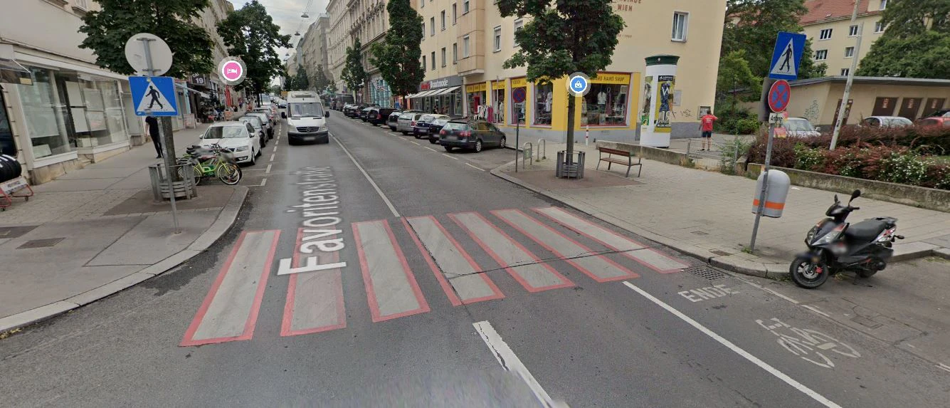 Hier ereignete sich der Unfall.